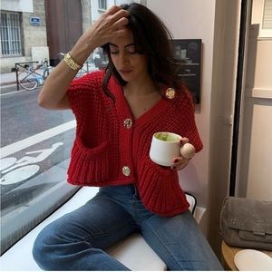 NWT Zara Chunky Knit Vest